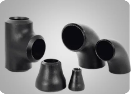Conexões de aço carbono: tê, curvas e reduções